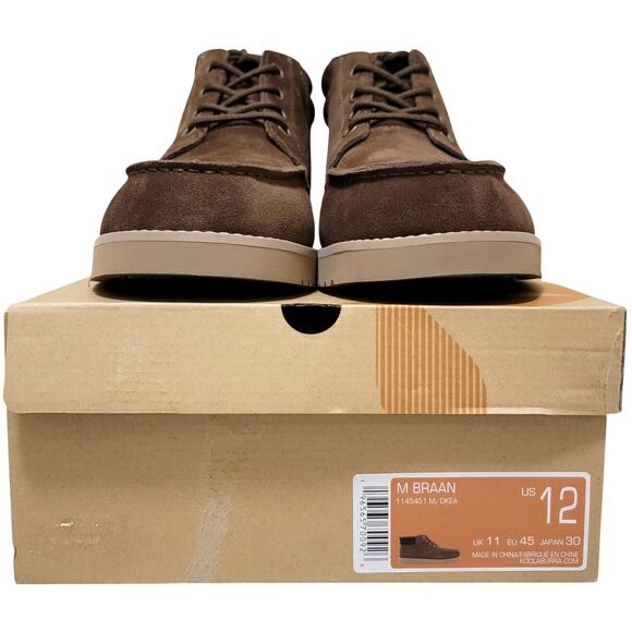 Koolaburra by UGG Men Braan Moc Toe Chukka Boots Size US 12 Dark Earth Brown